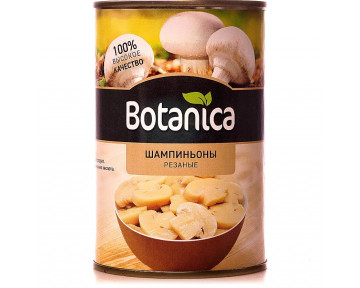 Шампиньоны с вешенками резаные консервированные Botanica 425 мл 1 шт